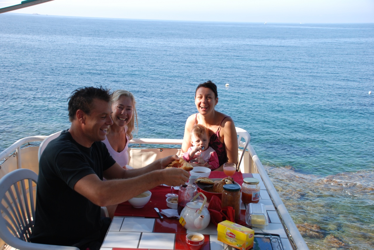 petit déjeuner sur le belvédère