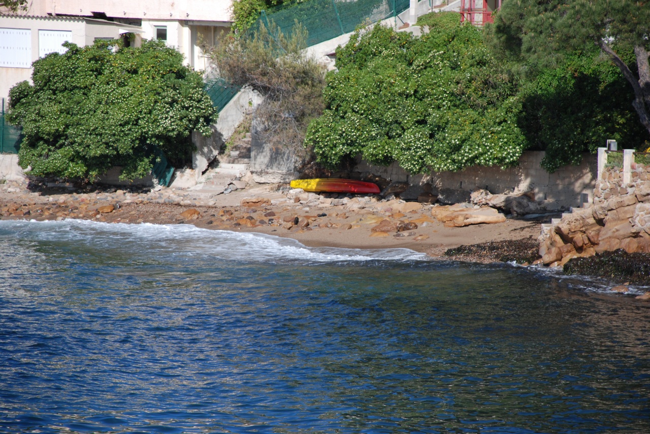 la petite plage du coupereau vue de la maison