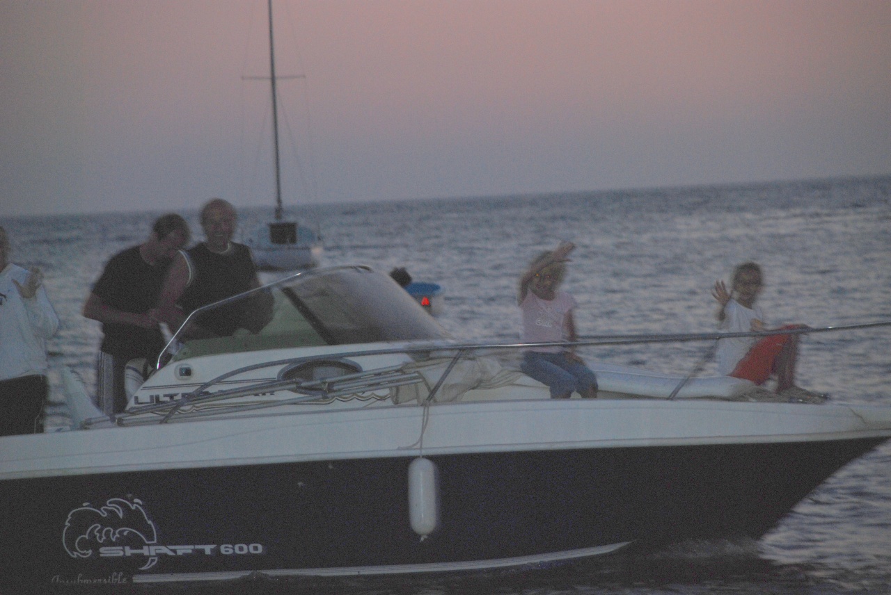 départ pour la pêche de nuit