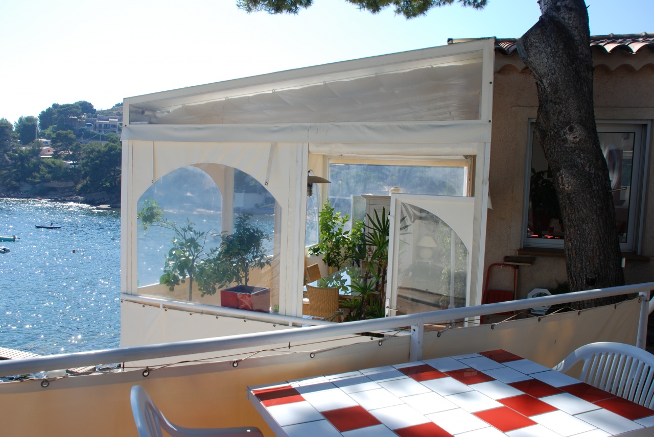 le vélum vu de la terrasse